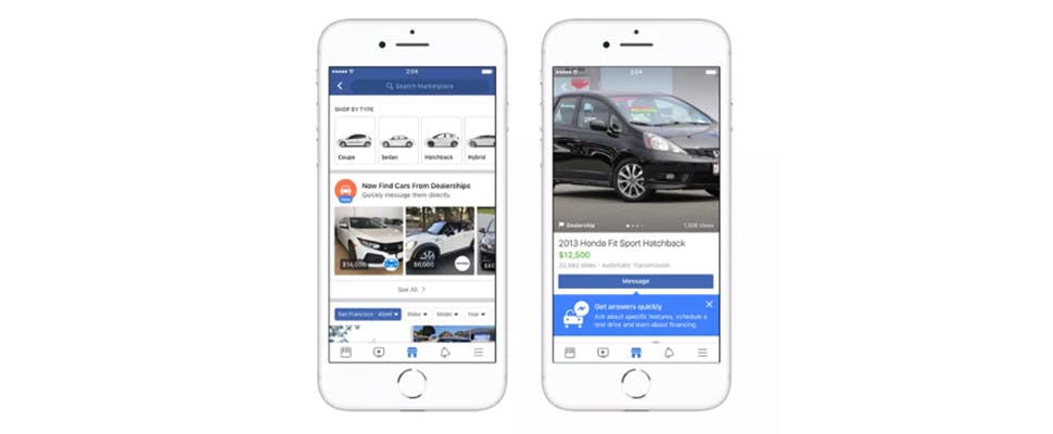 Auto (ver)kopen kan straks ook op Facebook