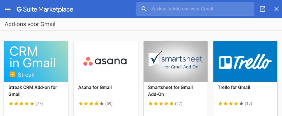 Google lanceert add-ons voor Gmail