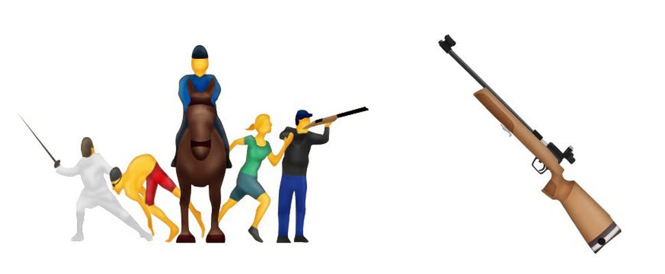 Toch geen emoji van jachtgeweer op komst