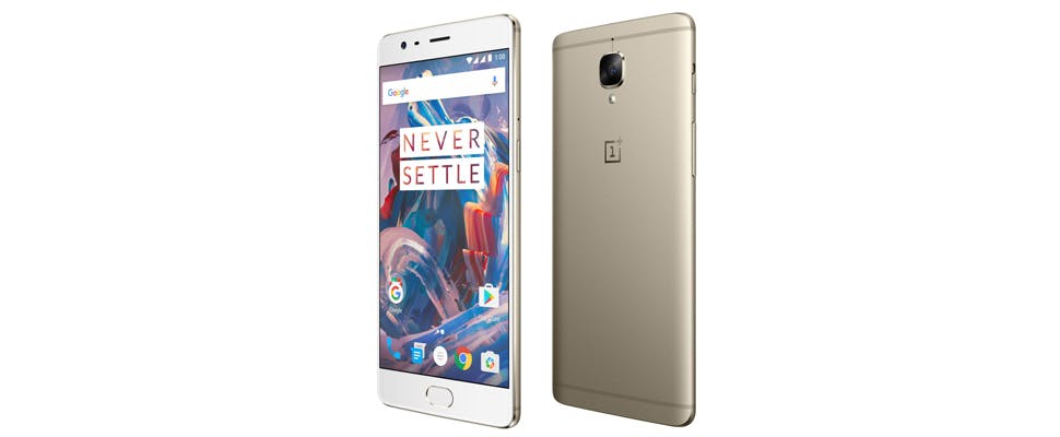 Gouden variant OnePlus 3 volgende maand te koop