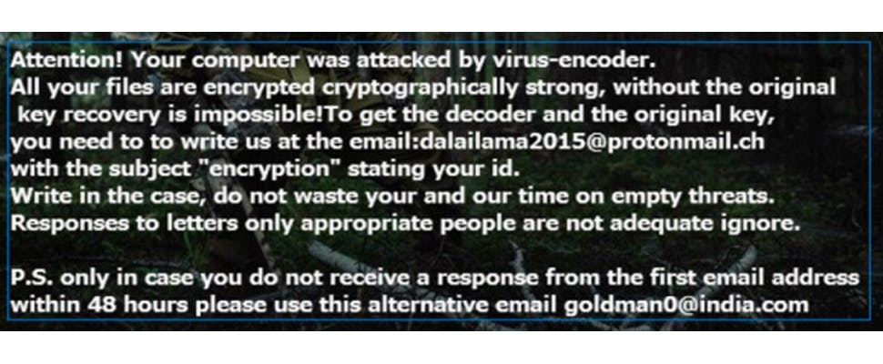 ESET waarschuwt voor gevaarlijke ransomware Crysis