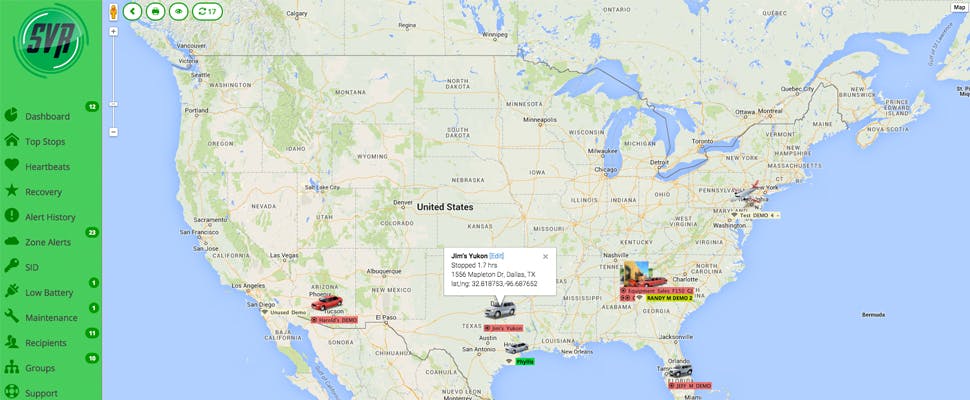 Gevoelige informatie auto-trackers online gelekt