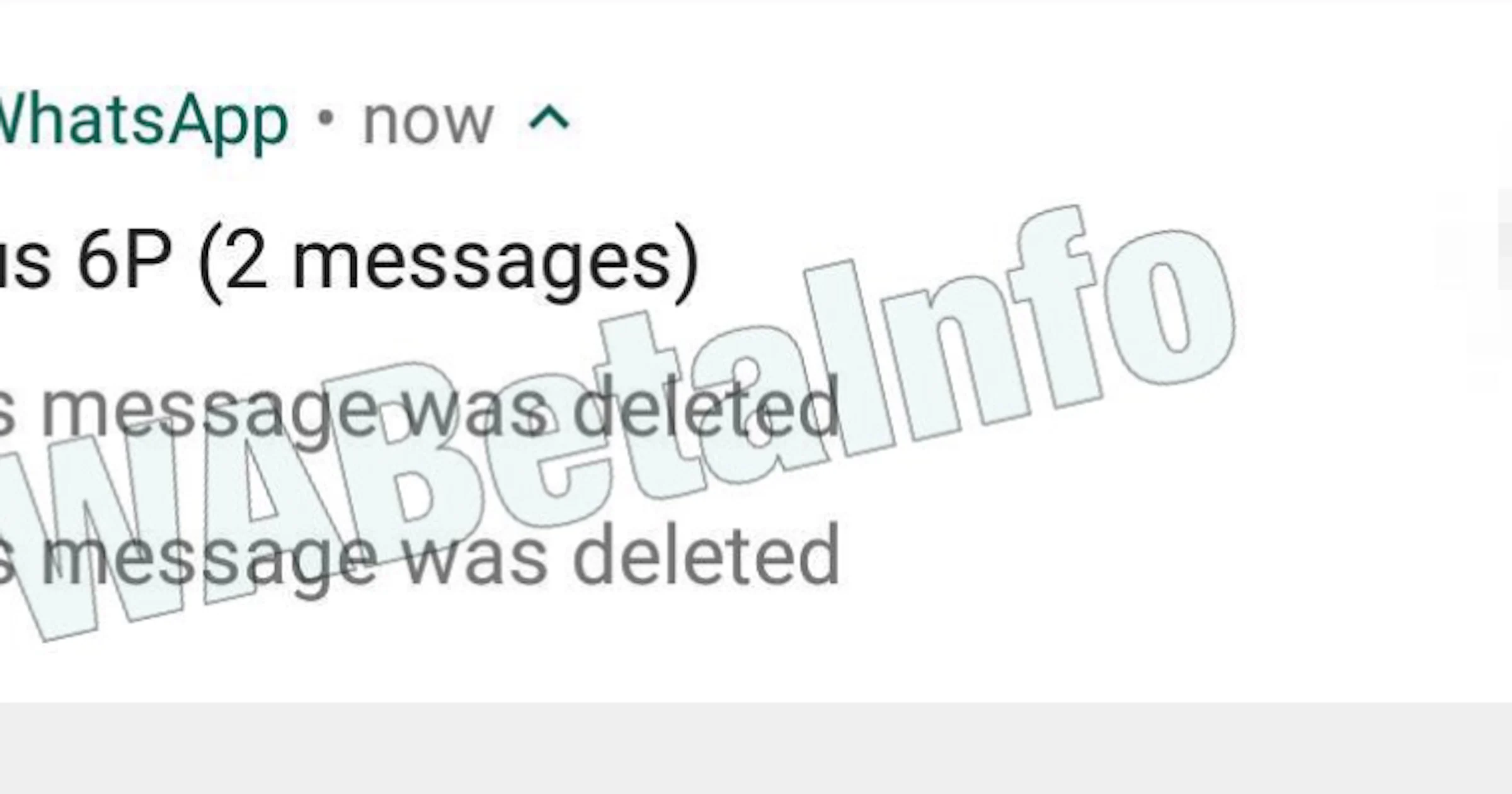 WhatsApp test het verwijderen van berichten