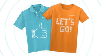 T-shirt met led-lampjes aan te passen met app