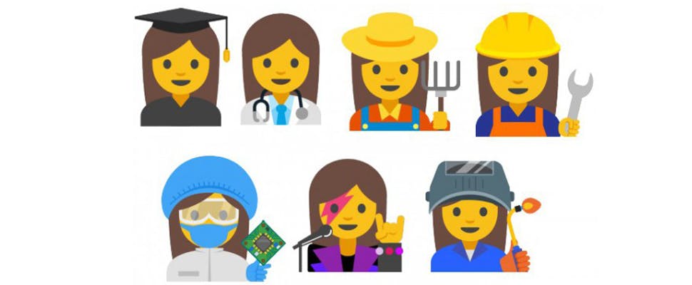 'Vrouwen niet goed genoeg in emoij's vertegenwoordigd'