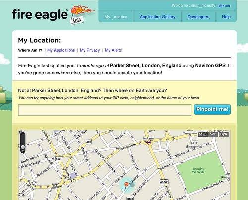 Yahoo's Fire Eagle is geland