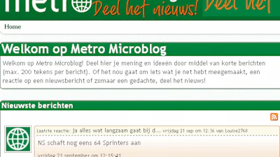 Dagblad Metro start 'nieuws-Twitter'