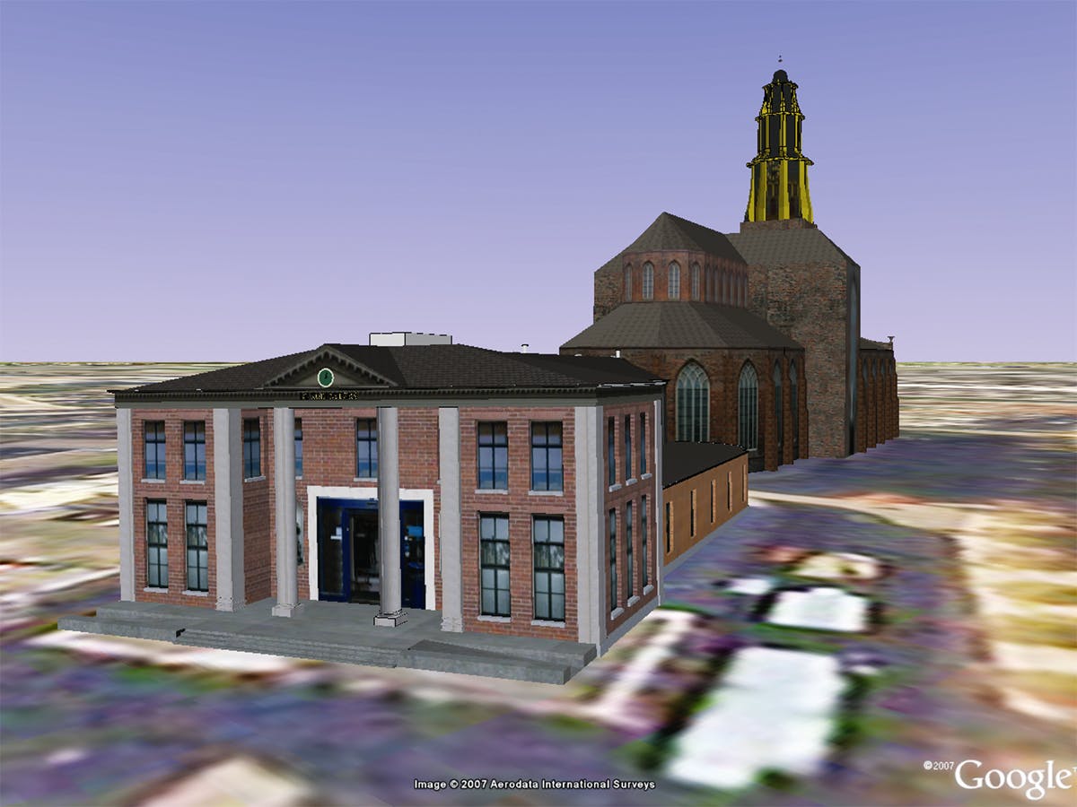 Groningen driedimensionaal in Google Earth