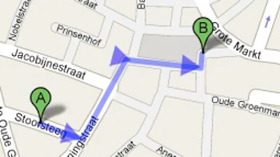 Google Maps kan wandelroutes plannen