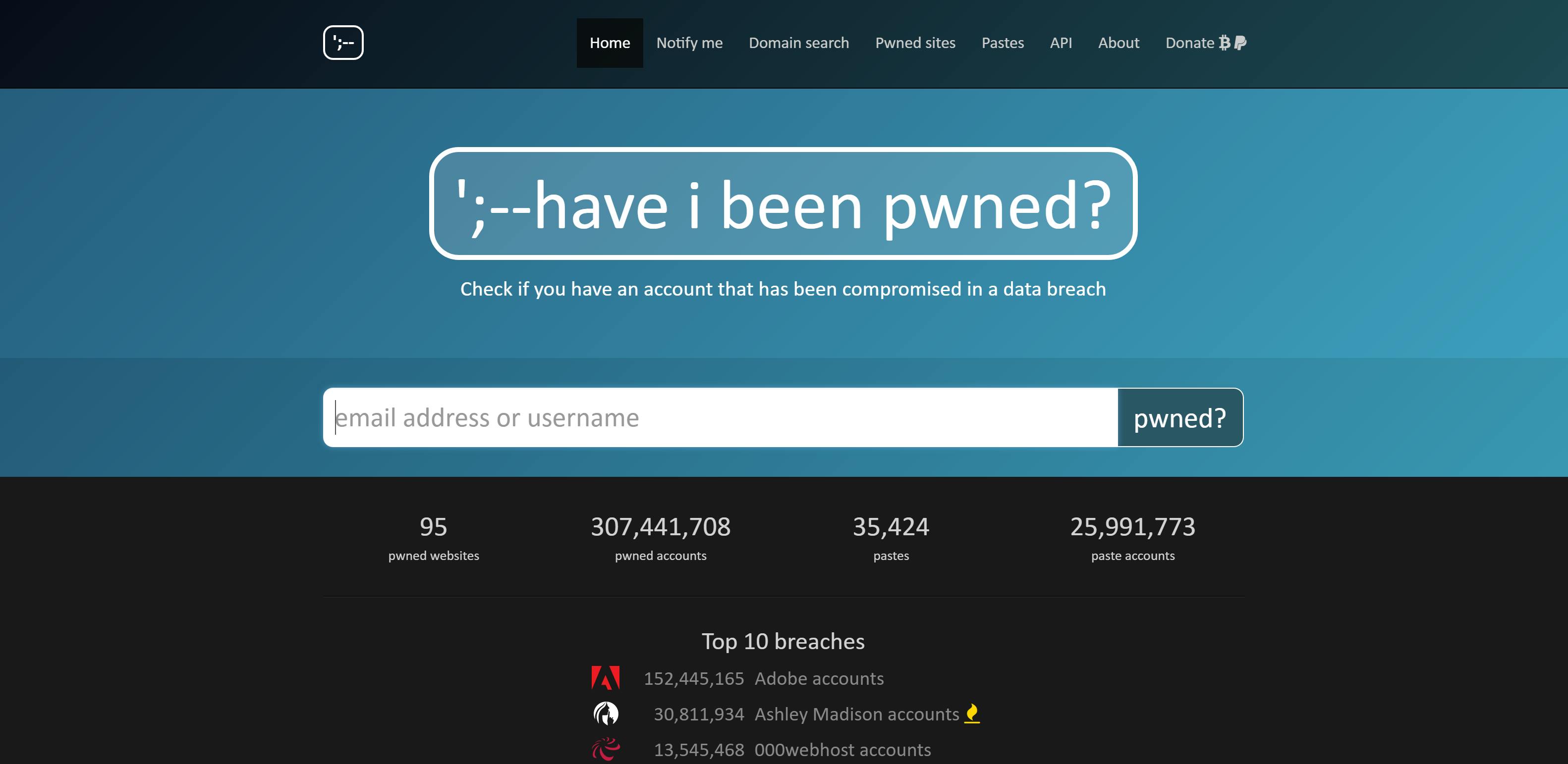 Kijk of je gegevens op straat liggen met HaveIBeenPwnd