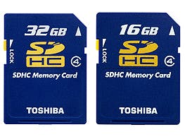 Toshiba komt met 16 en 32 GB SD-kaartjes