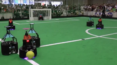 Nederland tweede op WK robotvoetbal