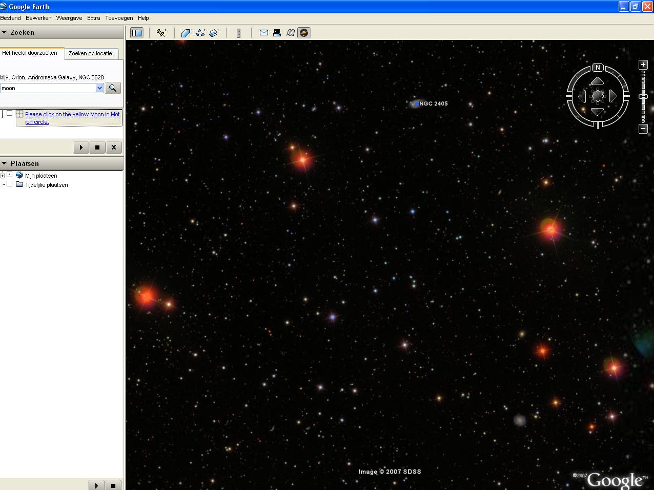 Sterrenkijken met Google Earth