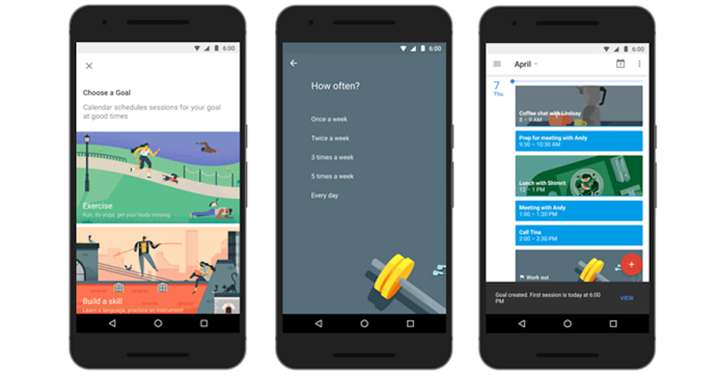 Google Agenda gaat fitness-sessies automatisch inplannen