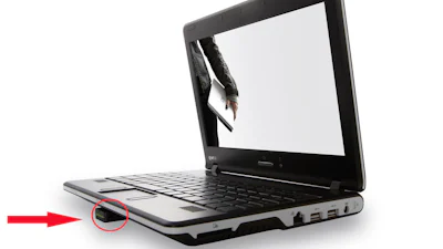 Laptop op een stickje