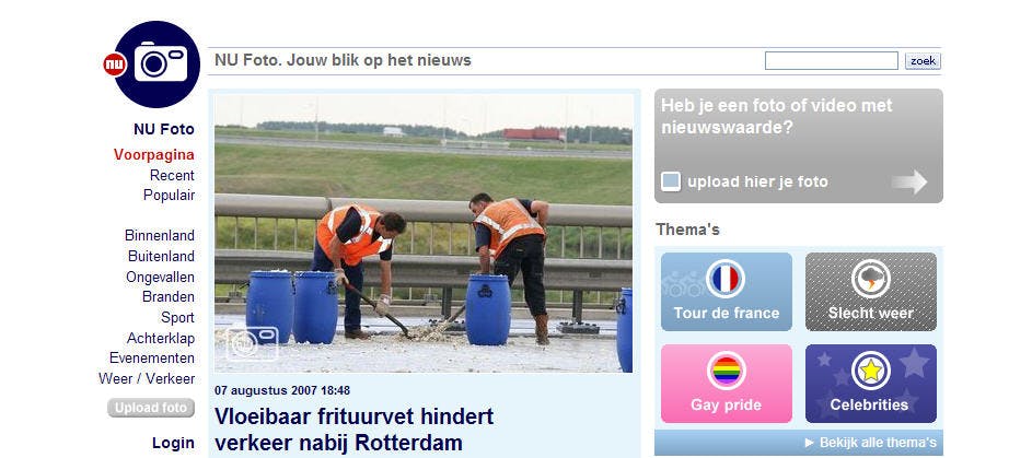 Nu.nl bouwt Lezersfoto's uit tot burgernieuwsfotosite