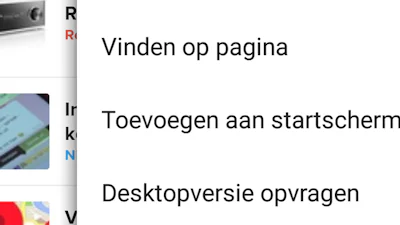 Android-tip: Snelkoppelingen naar favoriete sites op homescherm