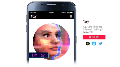 Microsofts AI-chatbot Tay praat als een tiener