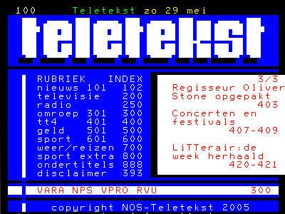 Internet populairder dan teletekst