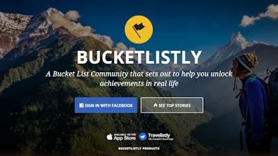 Scrollen door dromen met BucketListly