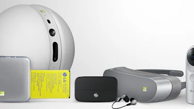 LG onthult vr-bril, rollende robot en meer voor G5