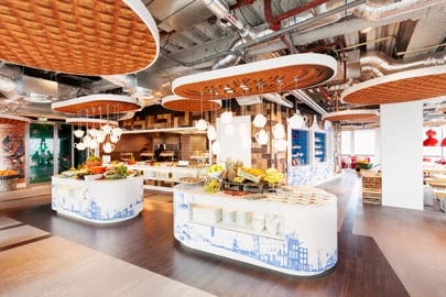 Een Febo in het Amsterdamse Google-kantoor