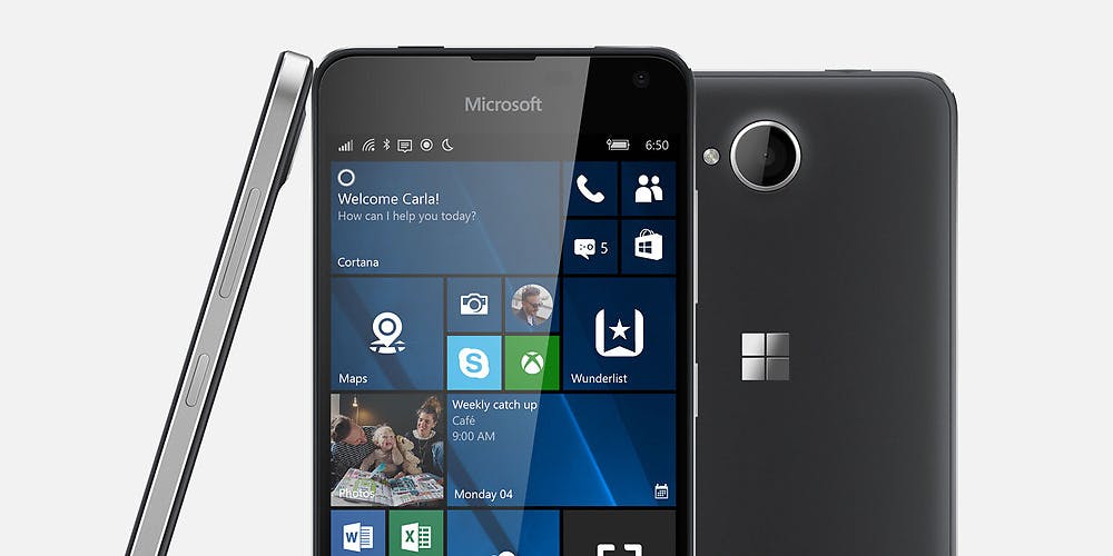 Nieuwe Lumia 650 draait op Windows 10