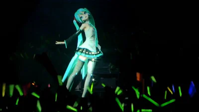 Hatsune Miku is een zingend hologram