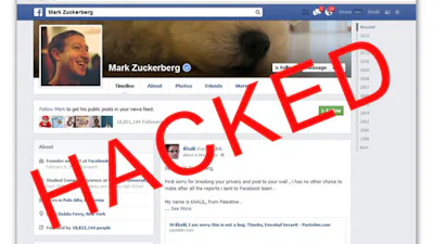 Facebook-timeline Zuckerberg gehackt