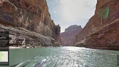 Google laat gebruikers door Grand Canyon varen met Street View