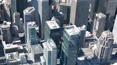 Google Earth 3D-steden op mobiel