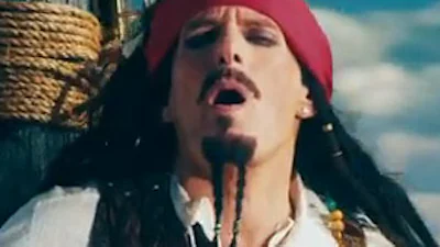 Michael Bolton zingend over Jack Sparrow online hit
