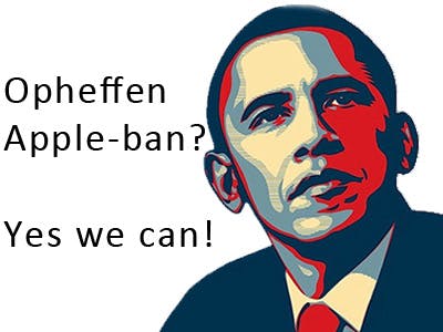 Obama stemt tegen iPhone- en iPad-ban