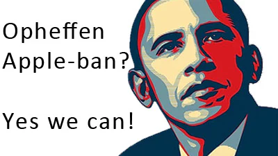 Obama stemt tegen iPhone- en iPad-ban