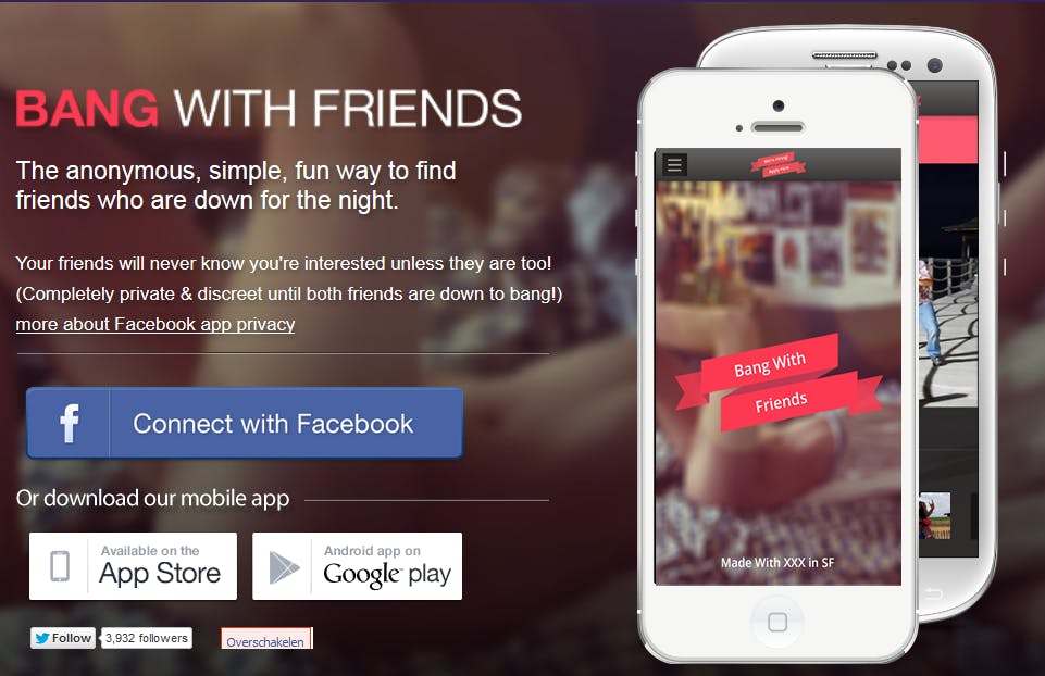 Sexy app voor Facebook