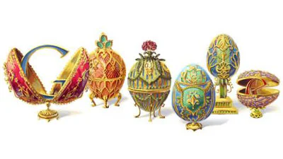 Peter Carl Fabergé Google Doodle