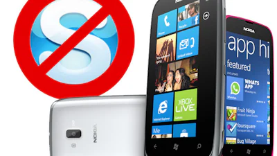 Nokia Lumia 610 krijgt geen Skype