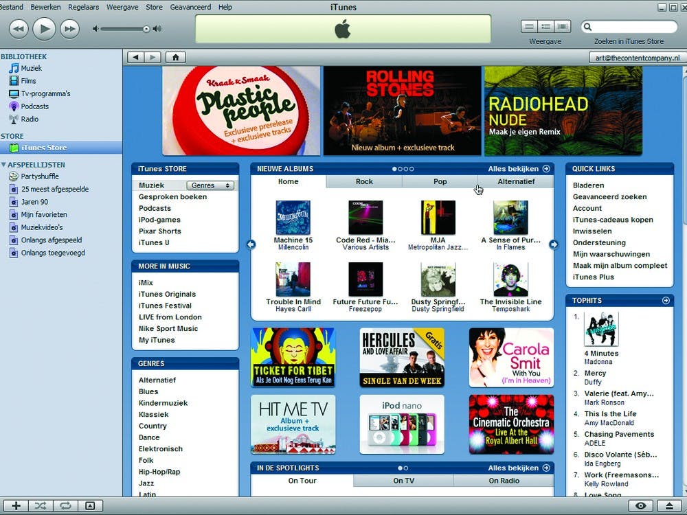 Voorzichtige groei betaalde muziekdownloads