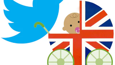 #Royal Baby tweets per land in Infographic