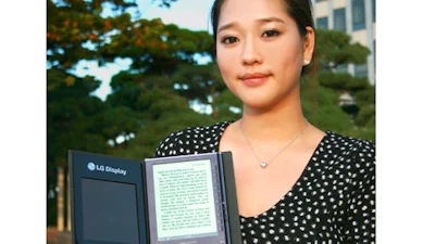 LG onthult een e-booklezer op zonne-energie