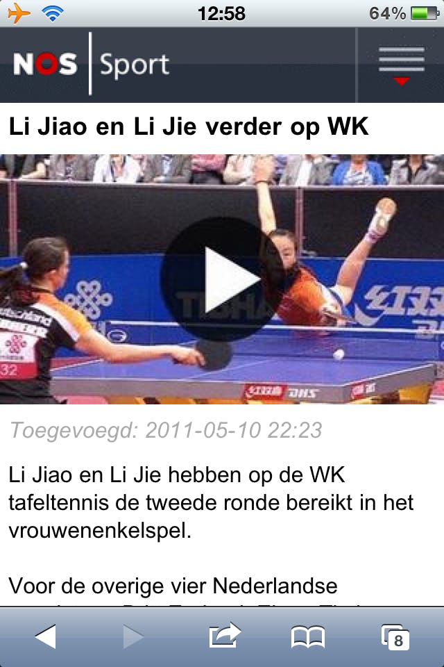Meer video op vernieuwde mobiele NOS-site