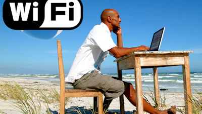 Gratis wifi op strand