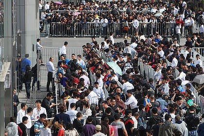 Verkoop iPad 2 in China leidt tot vechtpartijen