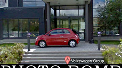 Fiat gebruikt Google Street View voor photobomb