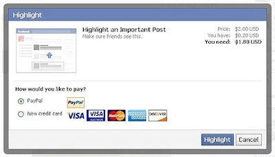Facebook Important Posts: betalen voor aandacht