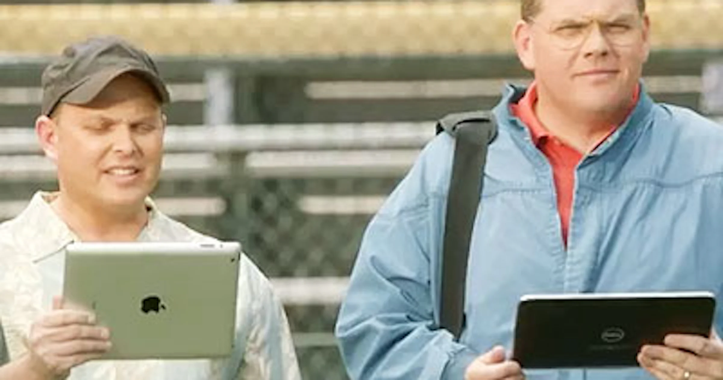 Windows RT vs iPad commercial van Microsoft