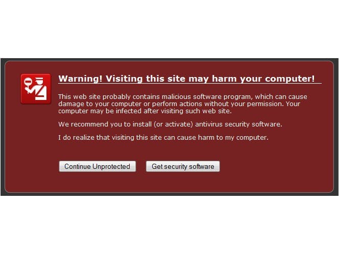 Firefox security-melding blijkt scareware-list