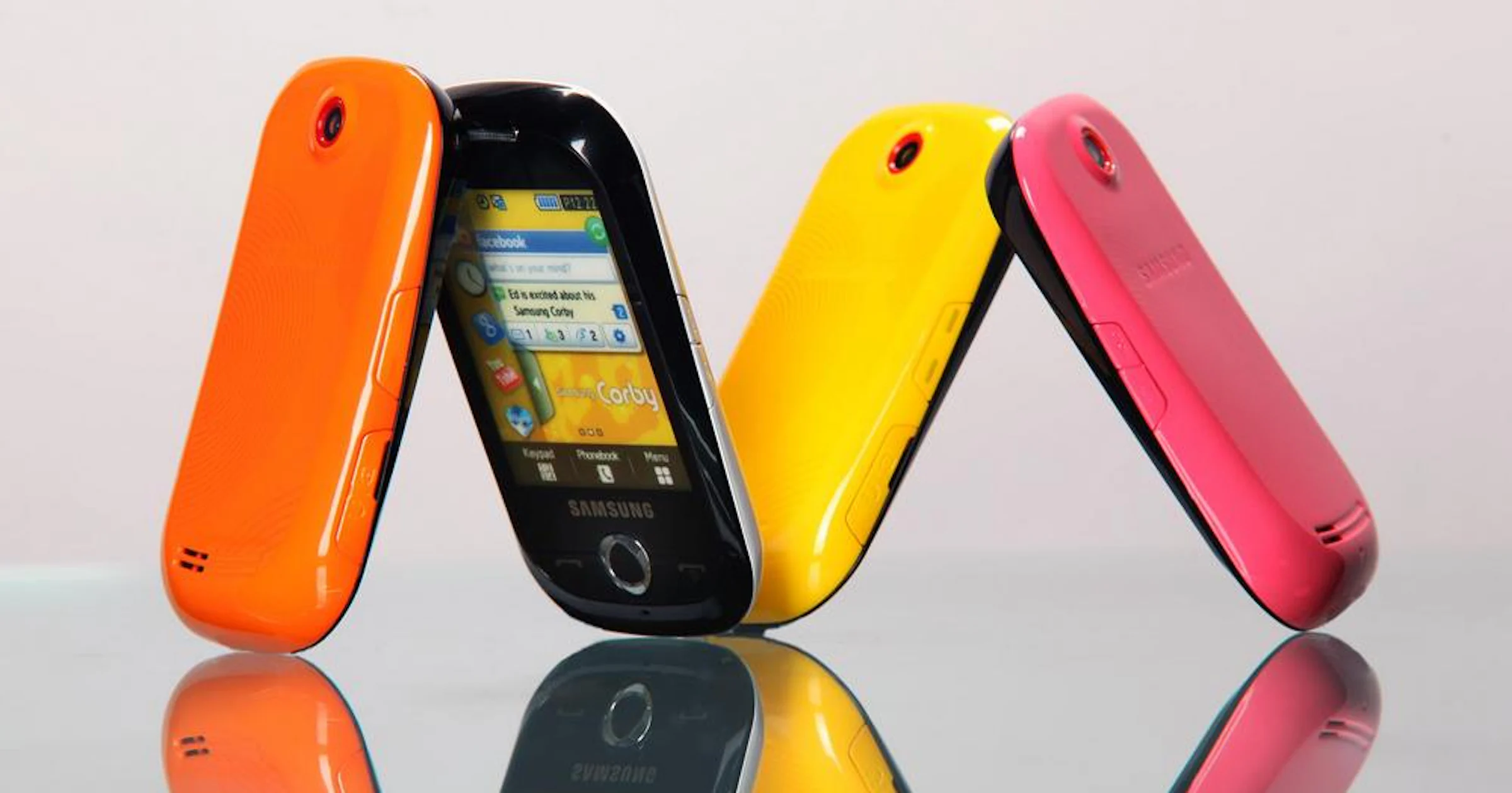 Kakelbonte telefoons van Samsung