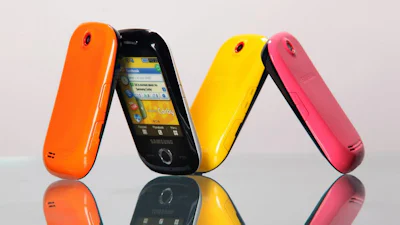 Kakelbonte telefoons van Samsung