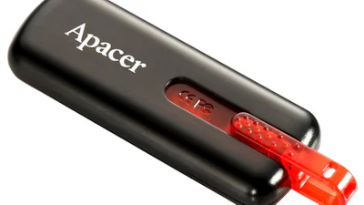 Met de u van usb-stick